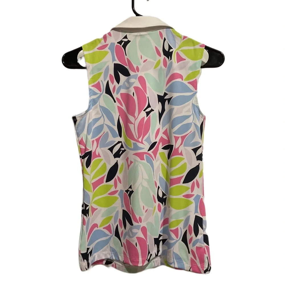 Tommy Bahama Women’s Golf Polo Shirt Floral Print Multicolor - Picture 2 of 7